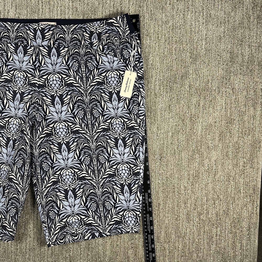 Tommy Bahama Black and White Botanical Bermuda Shorts - Picture 7 of 10